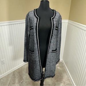 Karl Lagerfield, Size XL, Black and white, Wool Jacket